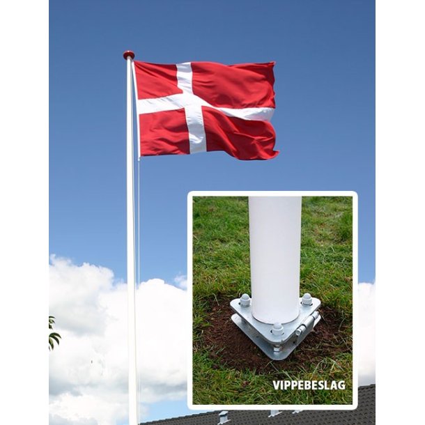 Flagpakke 8m vippebeslag